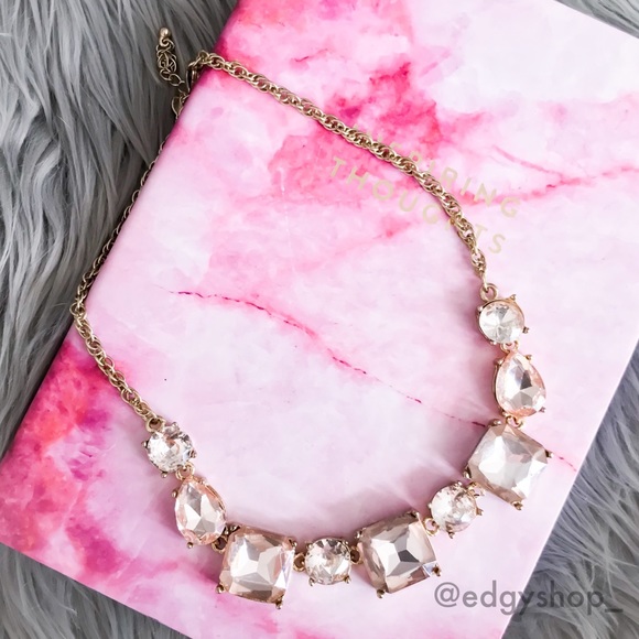 [express] mixed stone short chain necklace - Picture 3 of 5